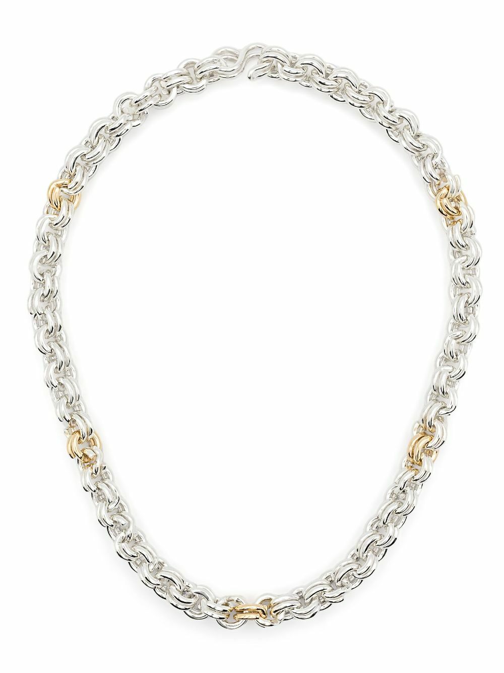 OUIE 14K Yellow Gold And Sterling Silver Keyring Necklace