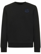 MONCLER - Logo Patch Cotton Sweatshirt