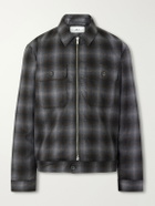 Mr P. - Checked Virgin Wool Zip-Up Jacket - Brown