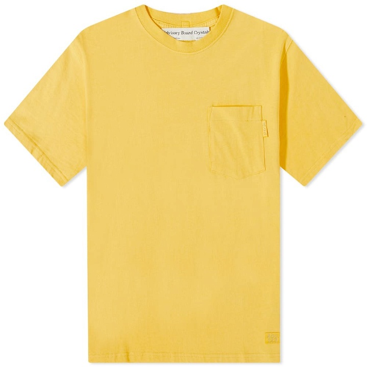 Photo: Advisory Board Crystals Men's 123 Pocket T-Shirt in Sphene Yellow