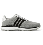 ADIDAS GOLF - Tour360 XT-SL Leather and Rubber-Trimmed Mesh Spikeless Golf Shoes - Gray