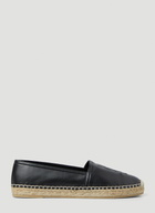 Saint Laurent YSL Embossed Flat Espadrilles