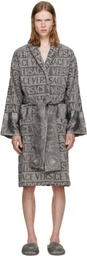 Versace Gray 'I Heart Baroque' Bathrobe