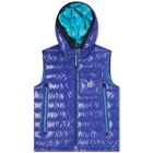 Moncler Men's Ragot Hooded Gilet in Mid Blue