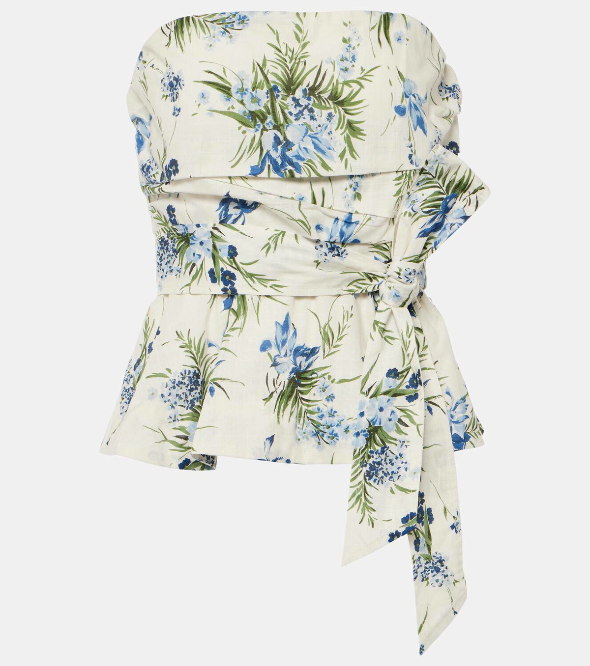 VERONICA BEARD コットンブレンド ポロドレス Veronica Beard Strapless belted cotton top Veronica Beard