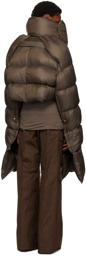 Rick Owens Brown Babel Mountain Down Jacket