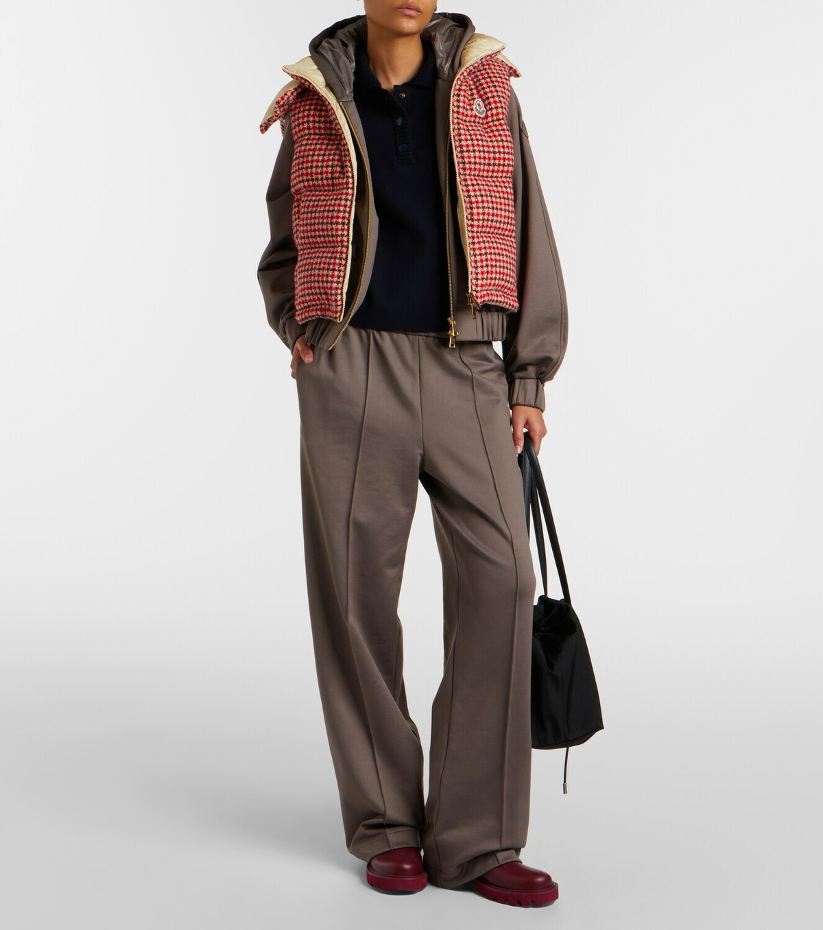 Moncler Jersey zip-up hoodie