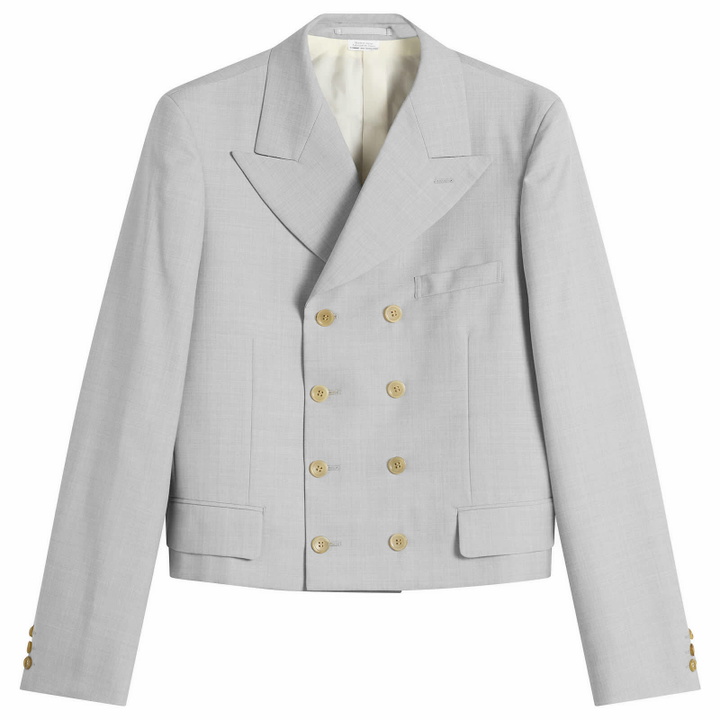 Photo: Comme des Garçons Homme Plus Men's Structured Jacket in Light Grey
