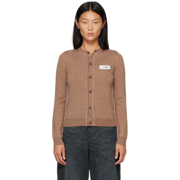 Photo: MM6 Maison Margiela Beige Essentials Cardigan