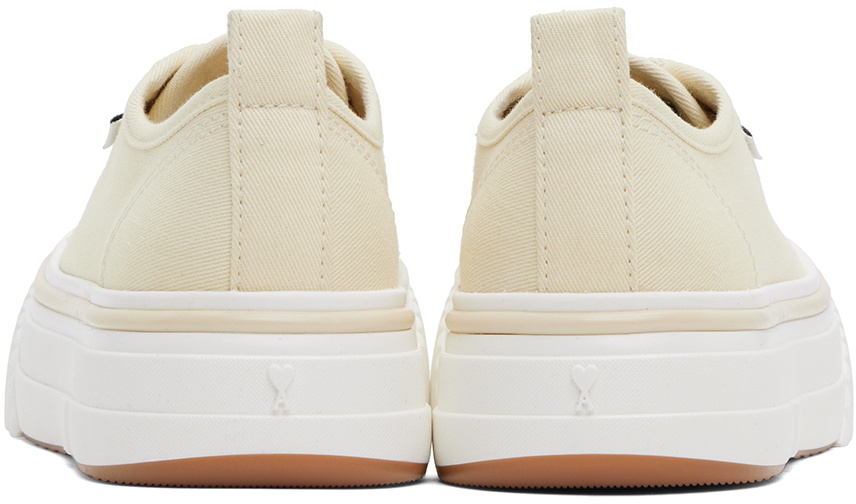 スニーカー Low Top Ami 1980 Sneakers - AMI Paris - Cotton - Off White AMI Paris Off-White Low Top Ami 1980 Sneakers AMI