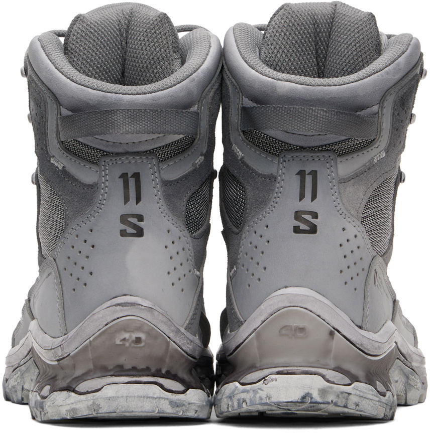 11 by Boris Bidjan Saberi Gray Salomon Edition Bamba 2 Lace-Up Boots