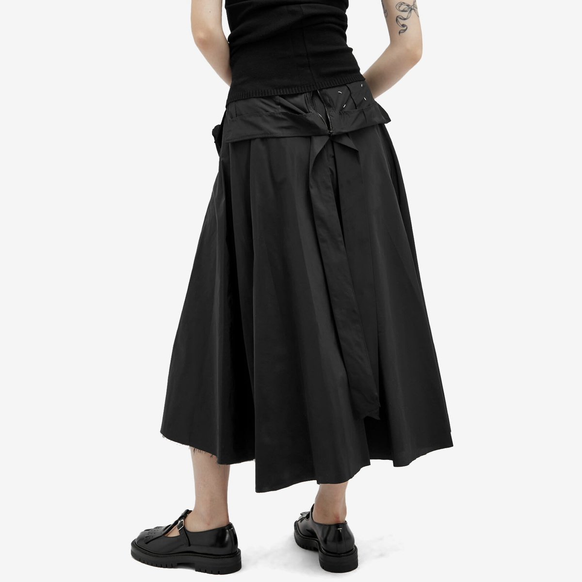 スカート MAISON MARGIELA Woman Skirt Black S51MA0486S49465 900 Maison Margiela Women's Midi Skirt in Black Maison Margiela