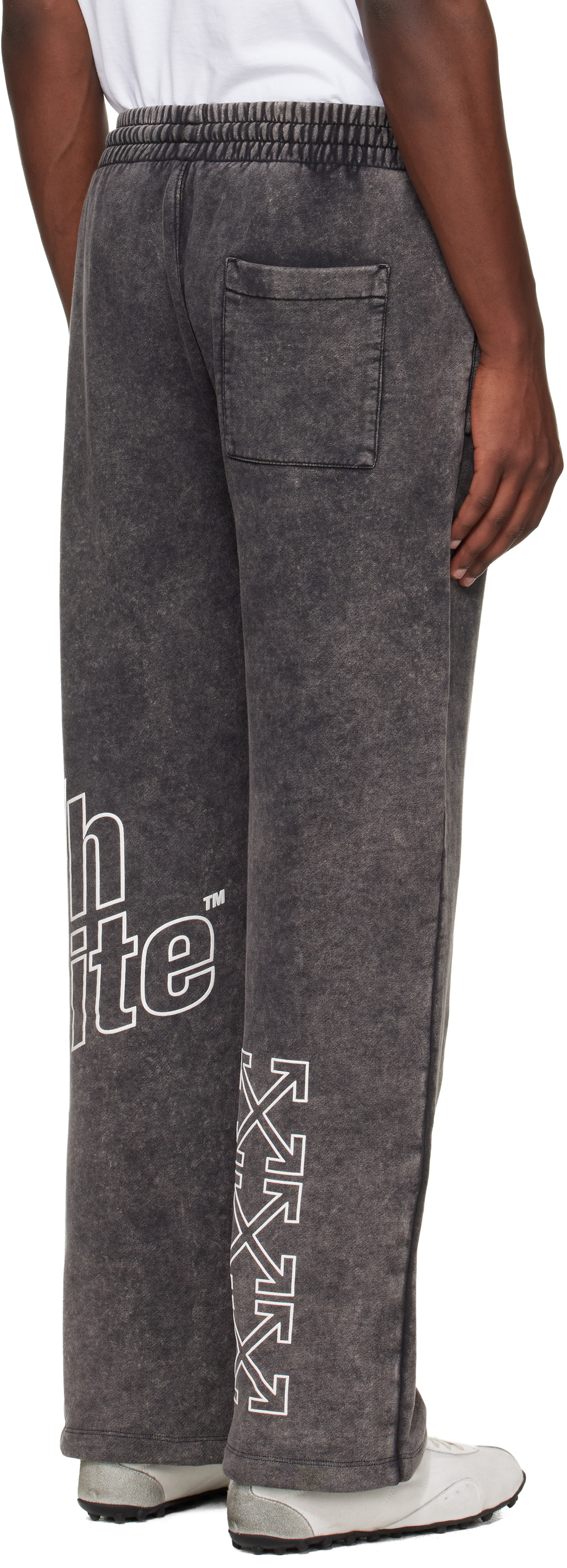 Off-White Gray Outline Arrow Sweatpants