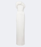 David Koma Strapless bustier gown