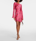 Ganni Floral satin minidress