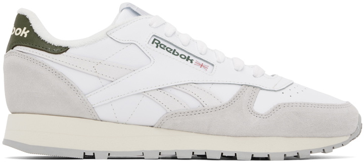 Photo: Reebok Classics White & Gray Classic Sneakers