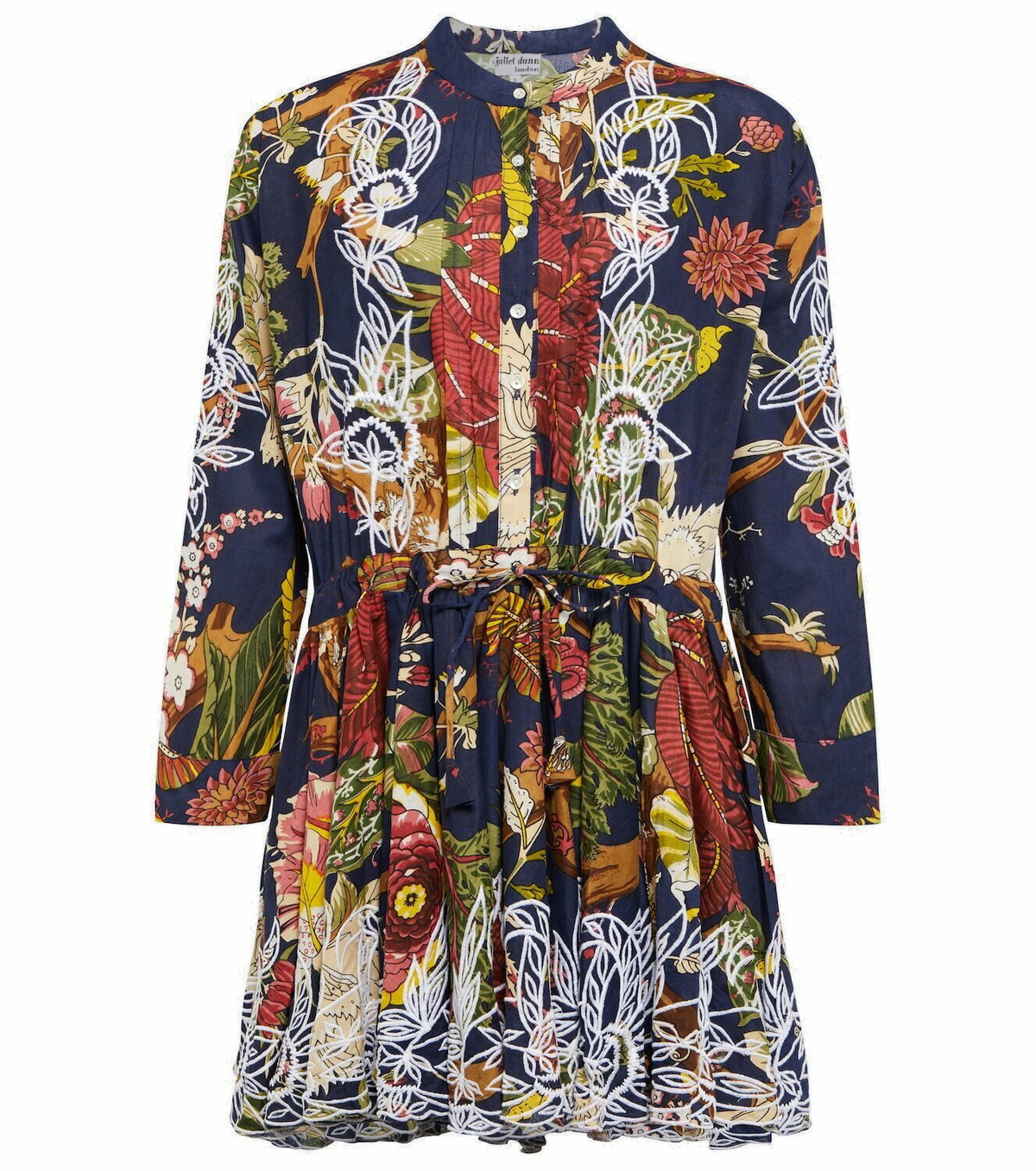 Juliet Dunn Embroidered cotton minidress Juliet Dunn