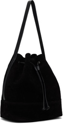 Nothing Written Black Suede Bucket Bag