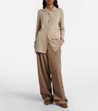 The Row Soft Mocassin Two suede loafers