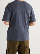 YMC - Triple Oversized Slub Organic Cotton-Jersey T-Shirt - Blue - L