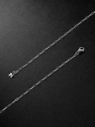 Mateo - Lighter Holder Logo-Cutout Rhodium-Plated Pendant Necklace