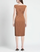Manila Grace Womens Midi dress Tan