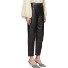 Toteme Black Leather Novara Trousers