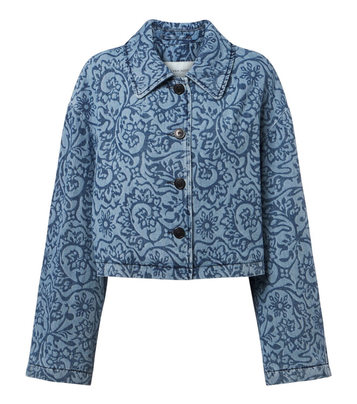 Photo: Dries Van Noten Floral denim jacket
