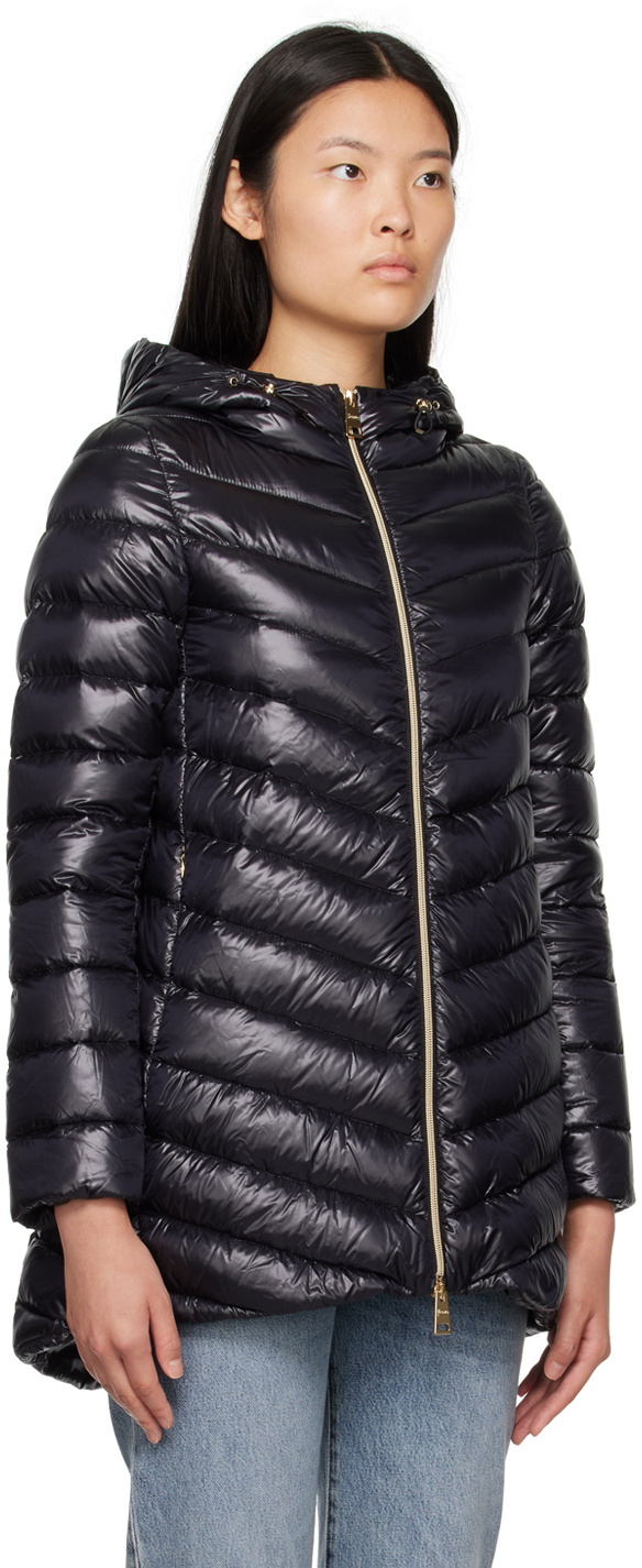 Black Hooded Down Jacket
