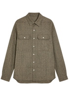 Rick Owens Wool Overshirt Black