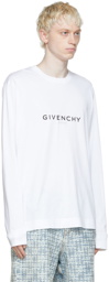 Givenchy White Cotton Long Sleeve T-Shirt