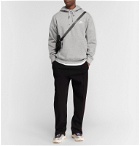 Nike - Sportswear Mélange Logo-Embroidered Fleece-Back Cotton-Blend Jersey Hoodie - Gray