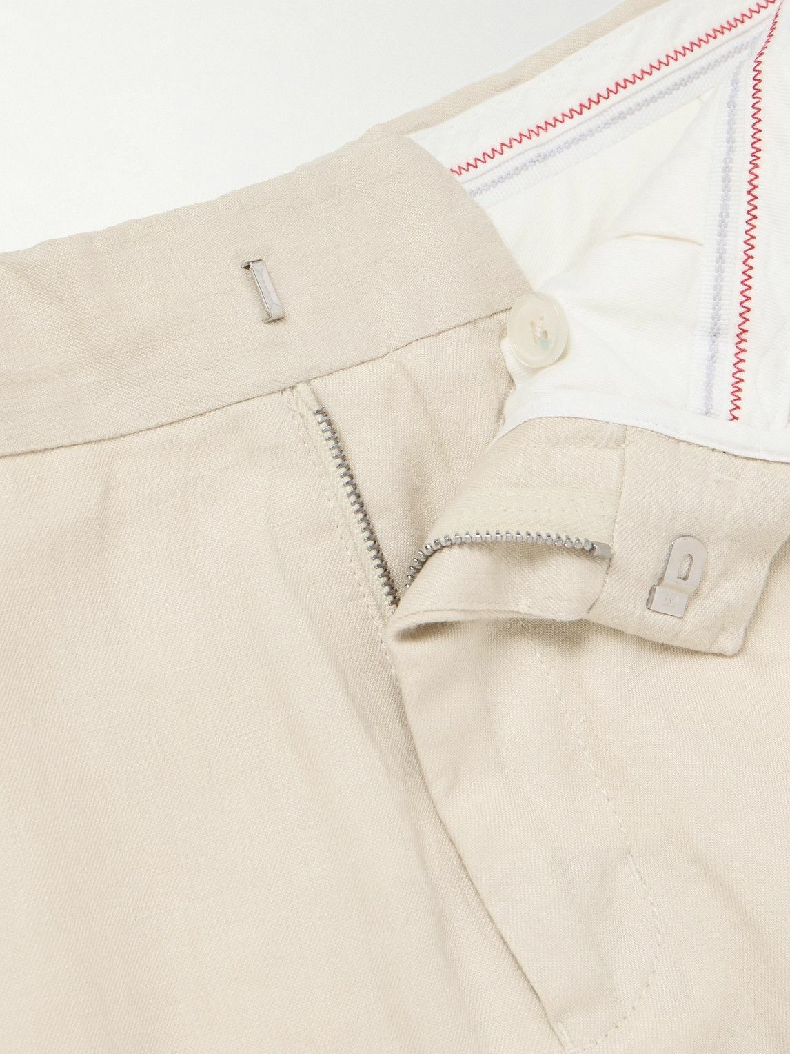Orlebar Brown - Griffon Tapered Linen Trousers - Neutrals