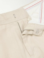 Orlebar Brown - Griffon Tapered Linen Trousers - Neutrals