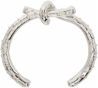 Acne Studios Silver Knot Cuff Bracelet