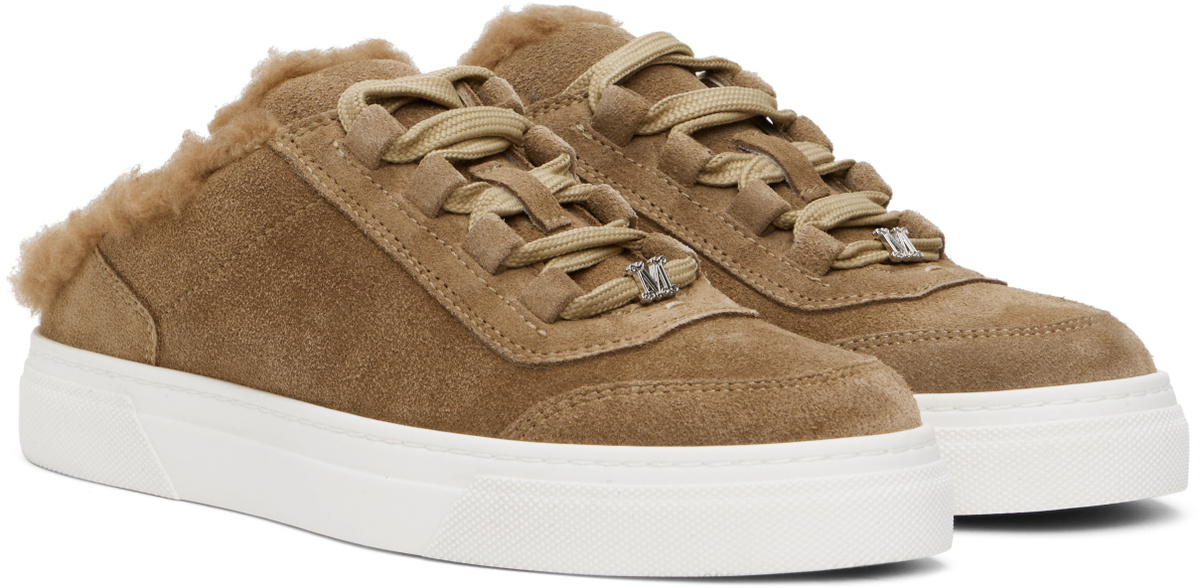Max Mara Tan Slide Sneakers