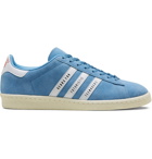 adidas Consortium - Human Made Campus Leather-Trimmed Suede Sneakers - Blue