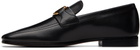 Valentino Garavani Black VLogo Signature Kidskin Loafers