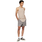 Rick Owens Taupe Tower Basic Rib Tank Top