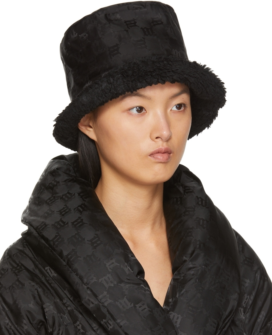 MISBHV - Black Sherpa Monogram Bucket Hat