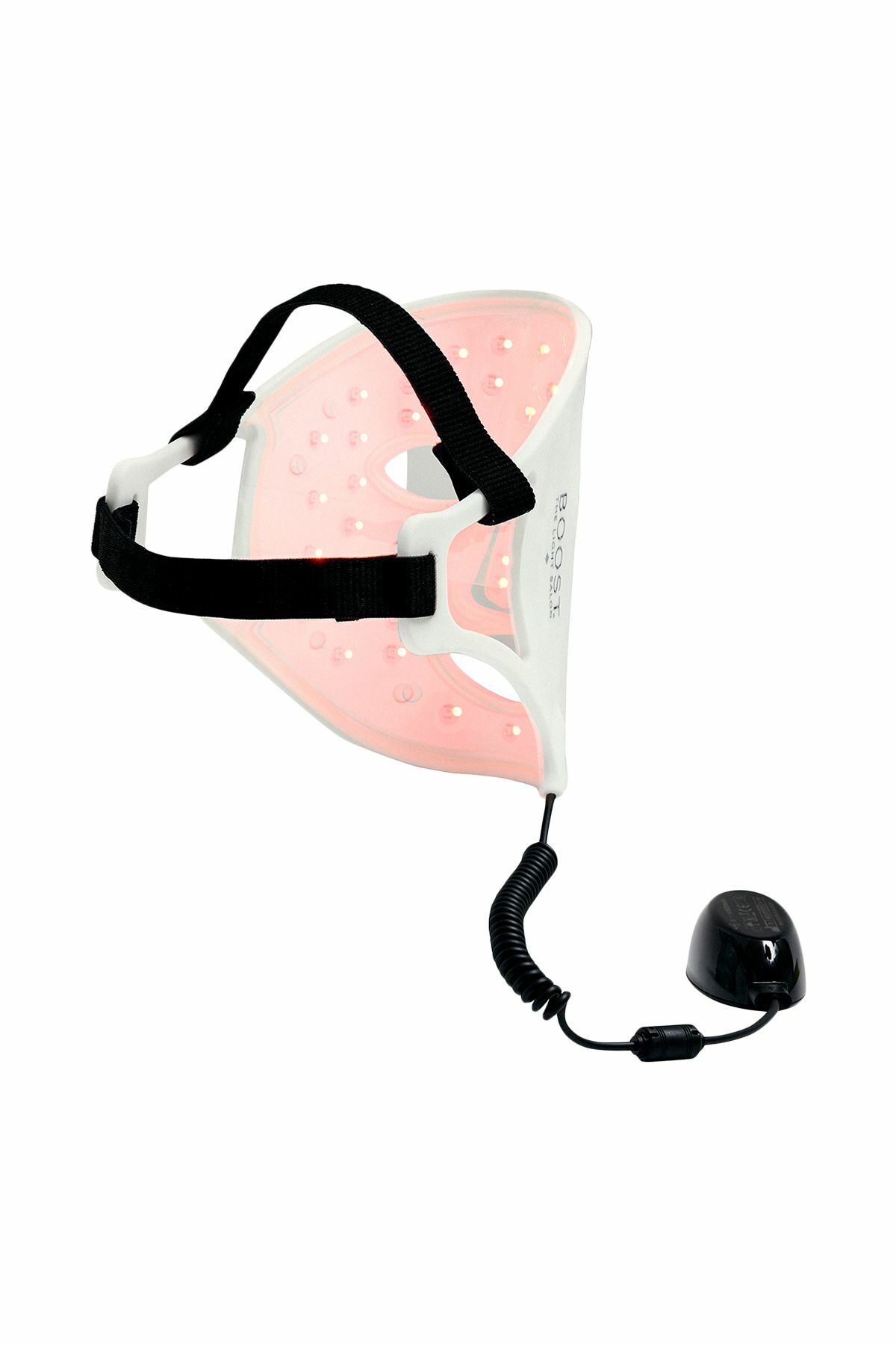 THE LIGHT SALON led face mask in eco-leather for ergonomic and adjustable facial treatment 