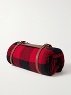 Pendleton - Fringed Checked Virgin Wool Blanket