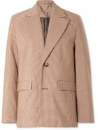 Séfr - Insight Gingham Woven Suit Jacket - Brown