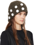 Chopova Lowena Brown Starboard Mohair Beanie