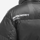 Men's AAPE Now Camo Down Jacket in Light Black