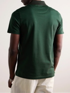 Canali - Cotton-Piqué Polo Shirt - Green