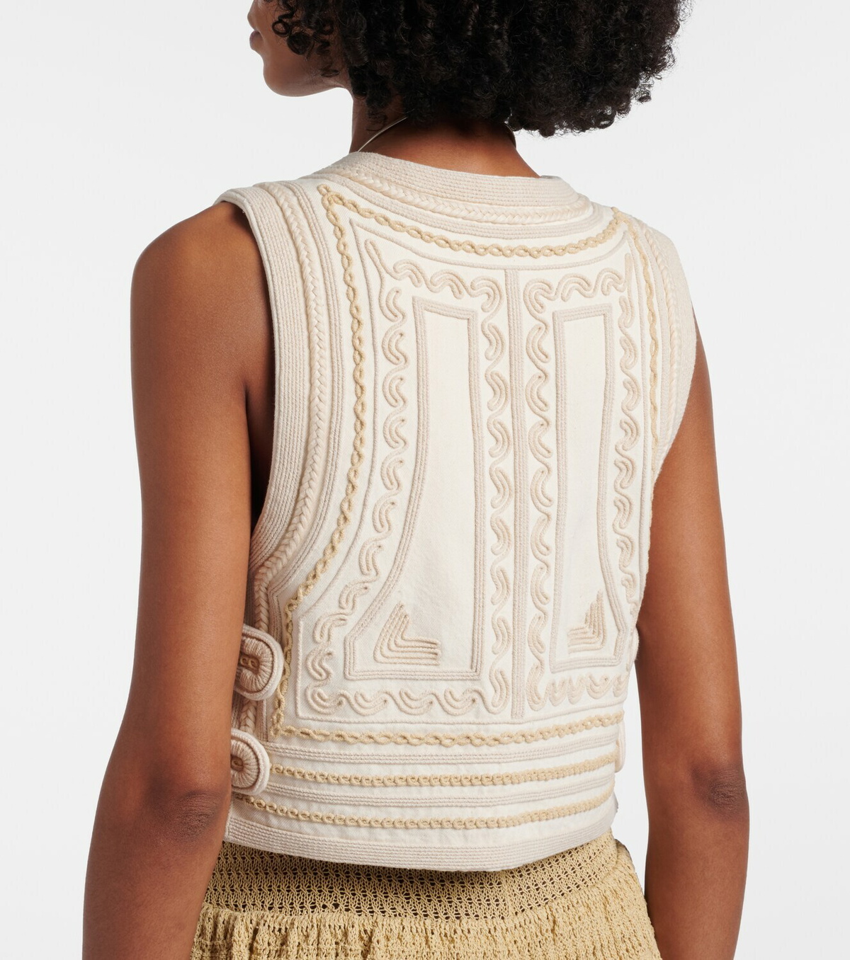 Isabel Marant Blerina embroidered cotton vest