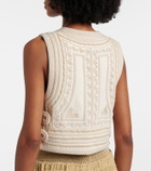 Isabel Marant Blerina embroidered cotton vest