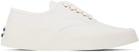 Maison Kitsuné White Laced Sneakers