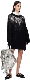 Junya Watanabe Silver Polyester Glitter Organdy Backpack